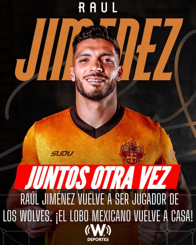 Raúl Jiménez vuelve a ser jugador de los Wolves.