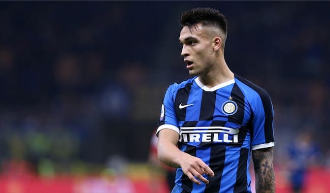 Lautaro Martinez en un partido con el Inter. Foto: Getty Images