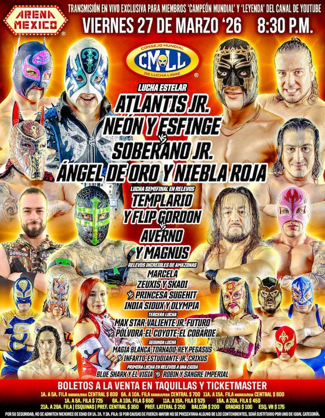 Cartelera Viernes Espectacular 27 de Marzo