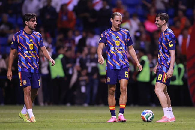 Ferran Torres, Marcos Llorente y Fabián Ruiz