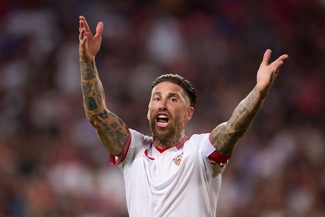 Sergio Ramos como jugador del Sevilla