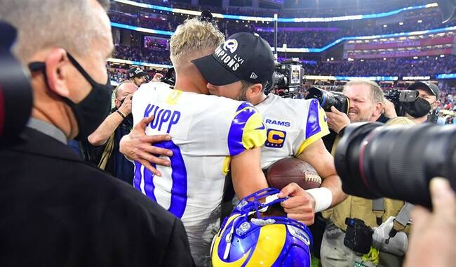 Los Angeles Rams se llevaron el Superbowl LVI. Foto: Getty
