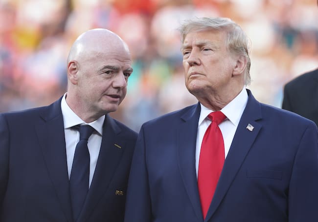 Gianni Infantino y Donald Trump