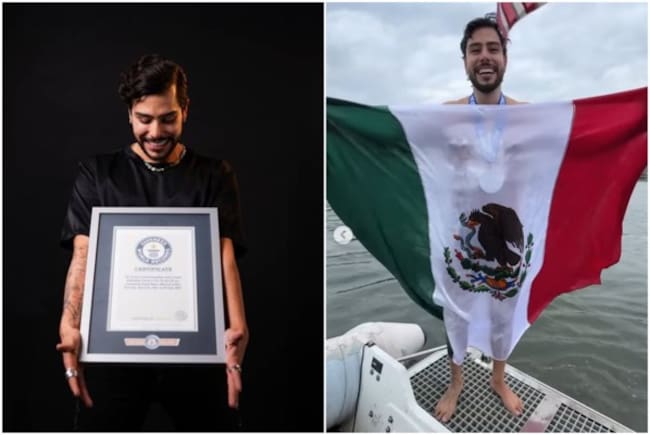 David Olvera nadador profesional mexicano