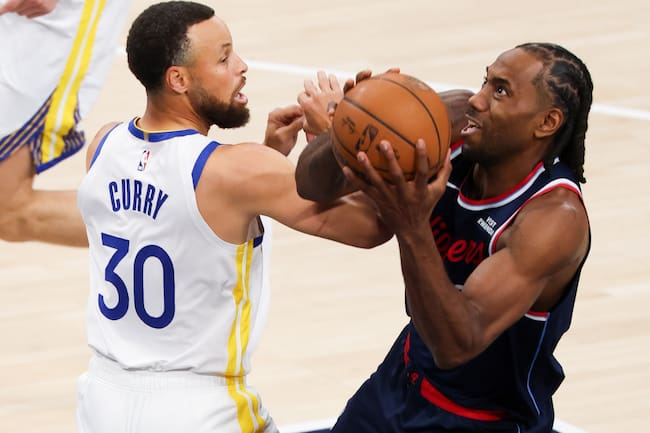 Kawhi Leonard y Stephen Curry