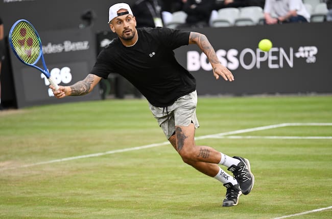 Nick Kyrgios en la primera ronda del ATP Tour
