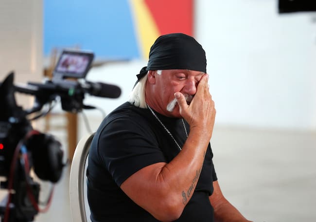 Hulk Hogan sat down for an interview with Amy Robach to air on "Good Morning America," 8/28/15