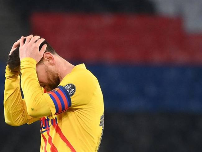 Lionel Messi se lamenta Barcelona. Foto: Getty Images
