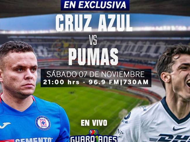 Cruz Azul vs Pumas. Foto: W Deportes