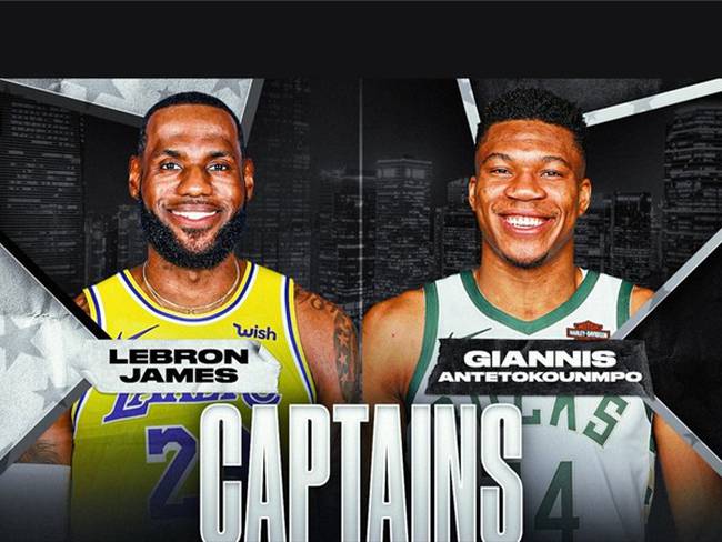 Capitanes NBA Juego de estrellas. Foto: twitter @NBA