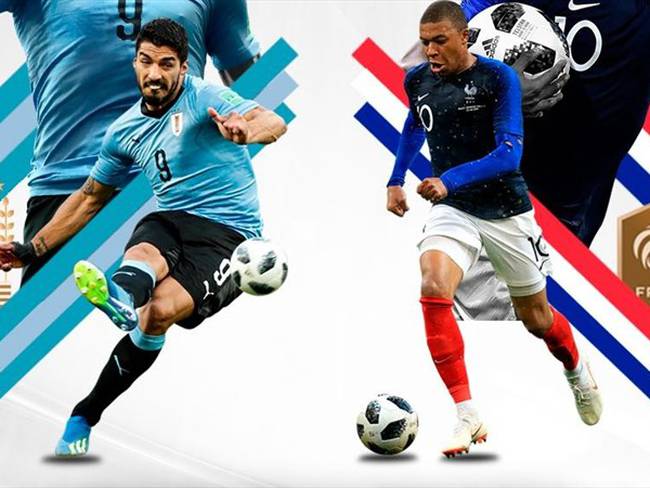 Uruguay vs Francia . Foto: W Deportes