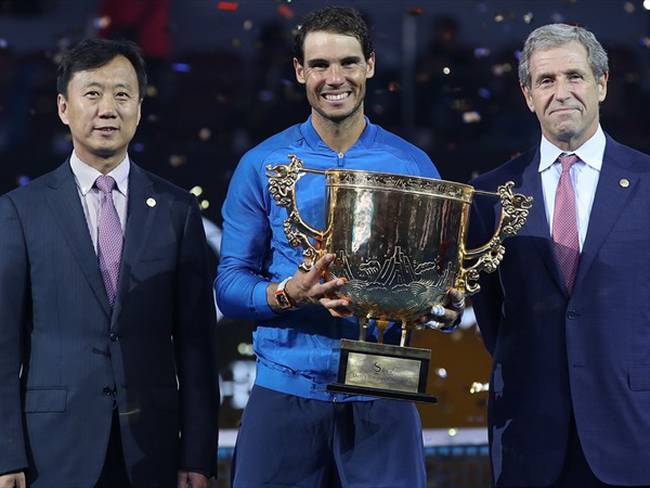 Rafael Nadal se corona en China. Foto: Getty Images